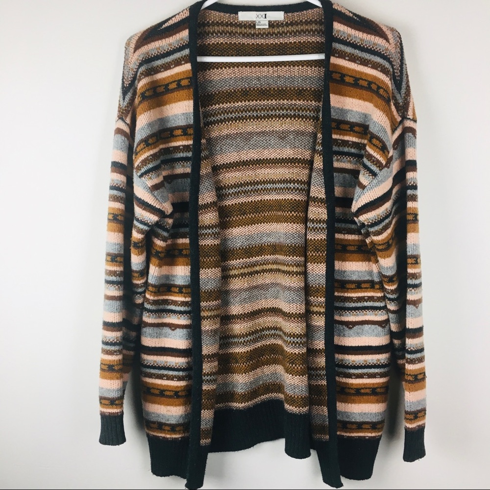 XXI Open Front Cardigan Size L